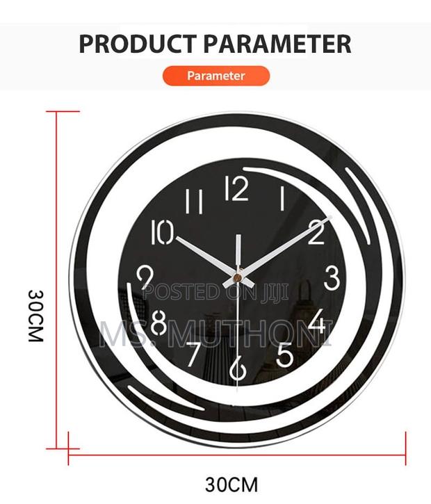 Creative 30cm Acrylic Wall Clock - thumbnail 4
