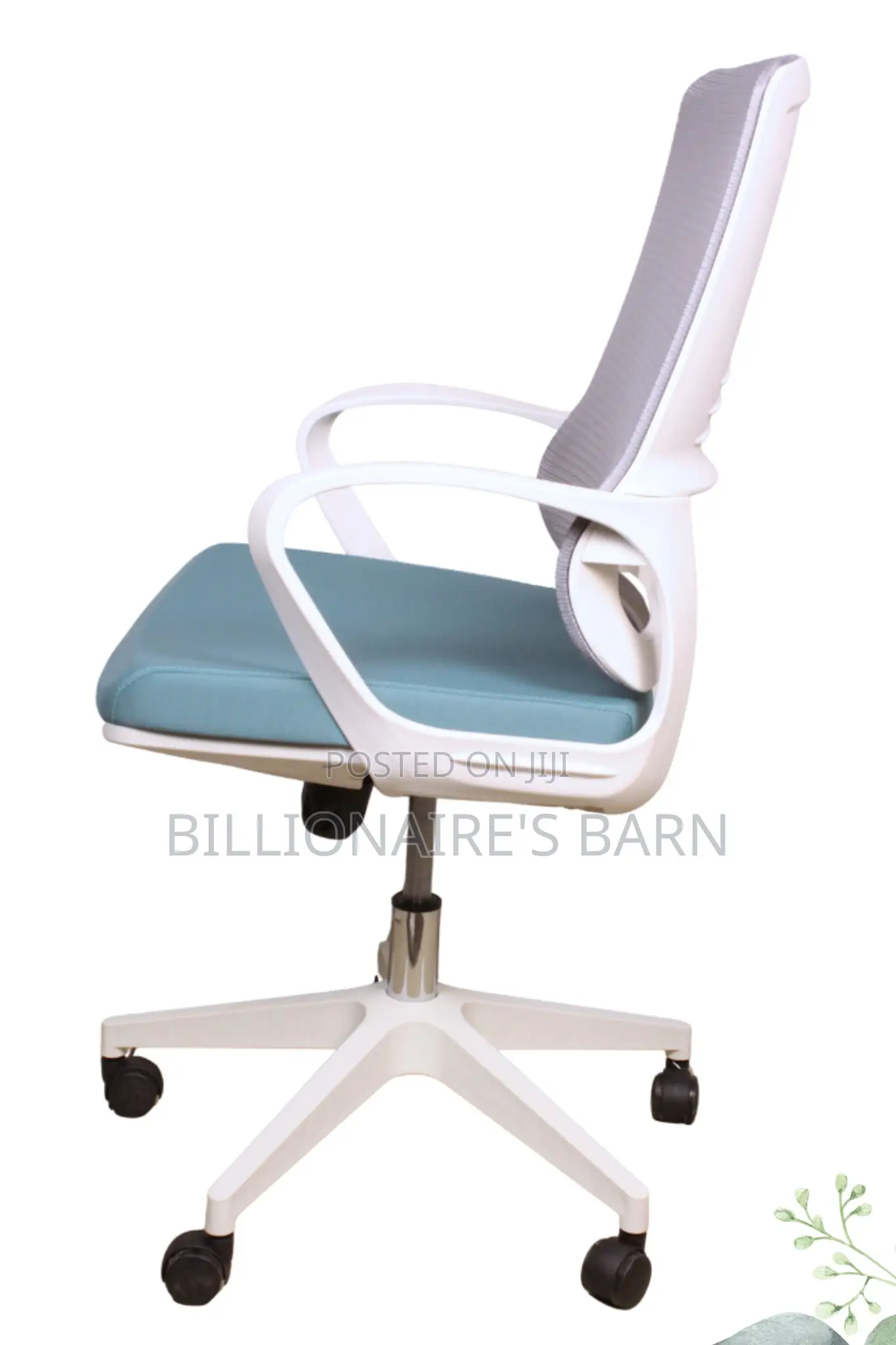 Office Chair; Mesh Seat With Adjustable Armrest