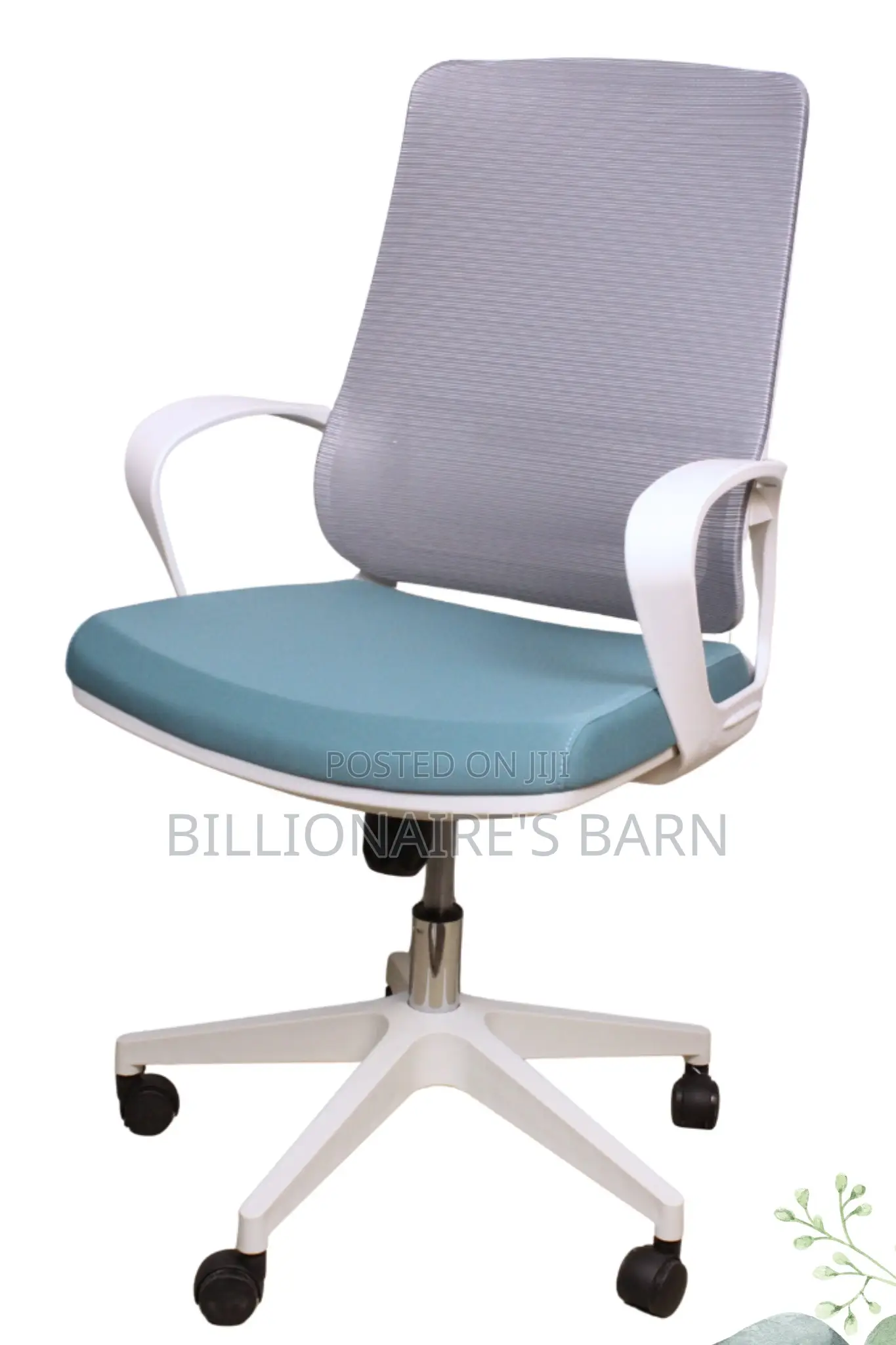 Office Chair; Mesh Seat With Adjustable Armrest