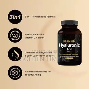Hyaluronic Acid Capsules With Biotin, and Vitamin C