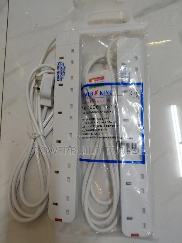 6 Way Power Extension Cable Power King 3metres - thumbnail 3