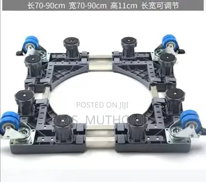 Heavy-Duty Double Tube Fridge/Washing Machine Stand (70-90 )