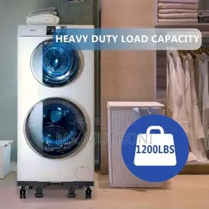 Heavy-Duty Double Tube Fridge/Washing Machine Stand (70-90 )