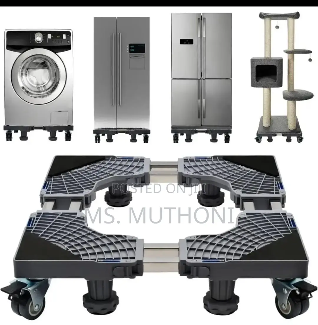Heavy-Duty Double Tube Fridge/Washing Machine Stand (70-90 )