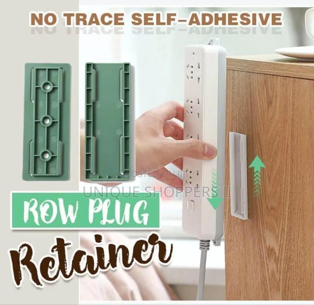 4pcs Self-adhesive Punch-free Socket Holder, Self-adhesive