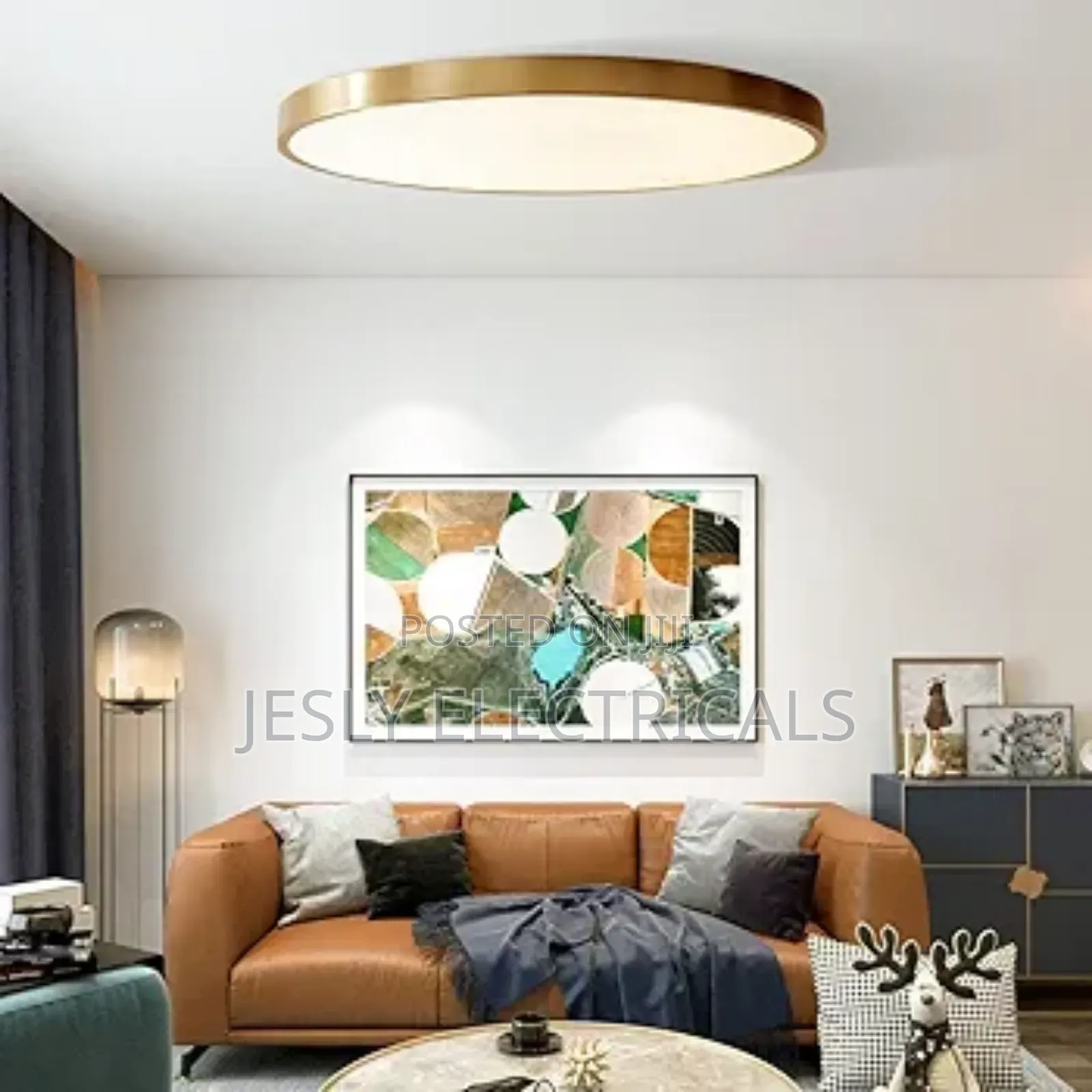 Minimalist All Copper Panel Led Light