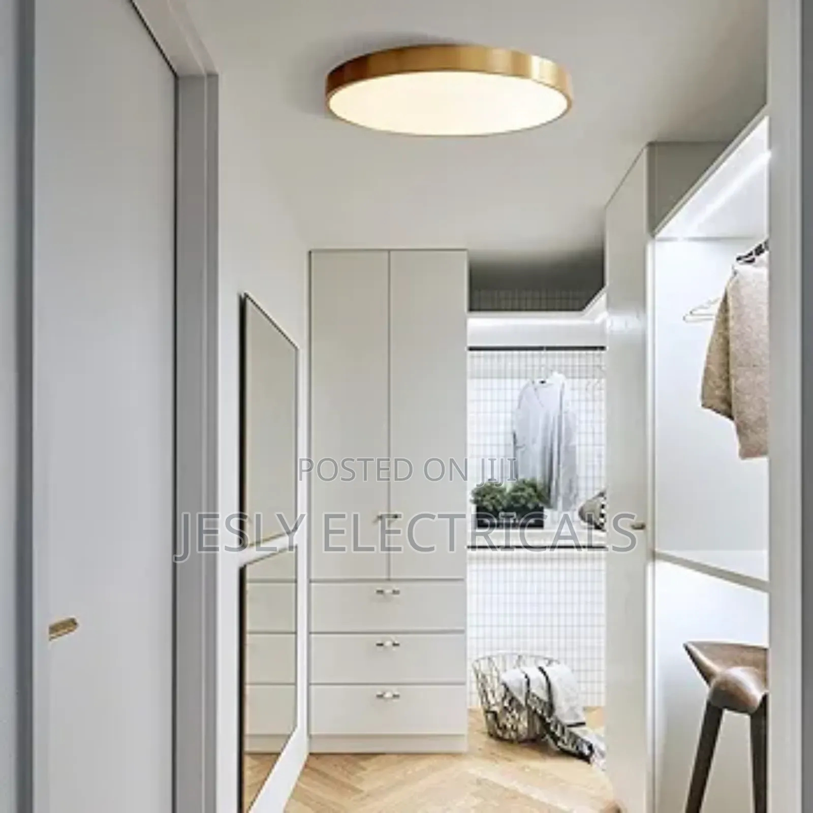 Minimalist All Copper Panel Led Light