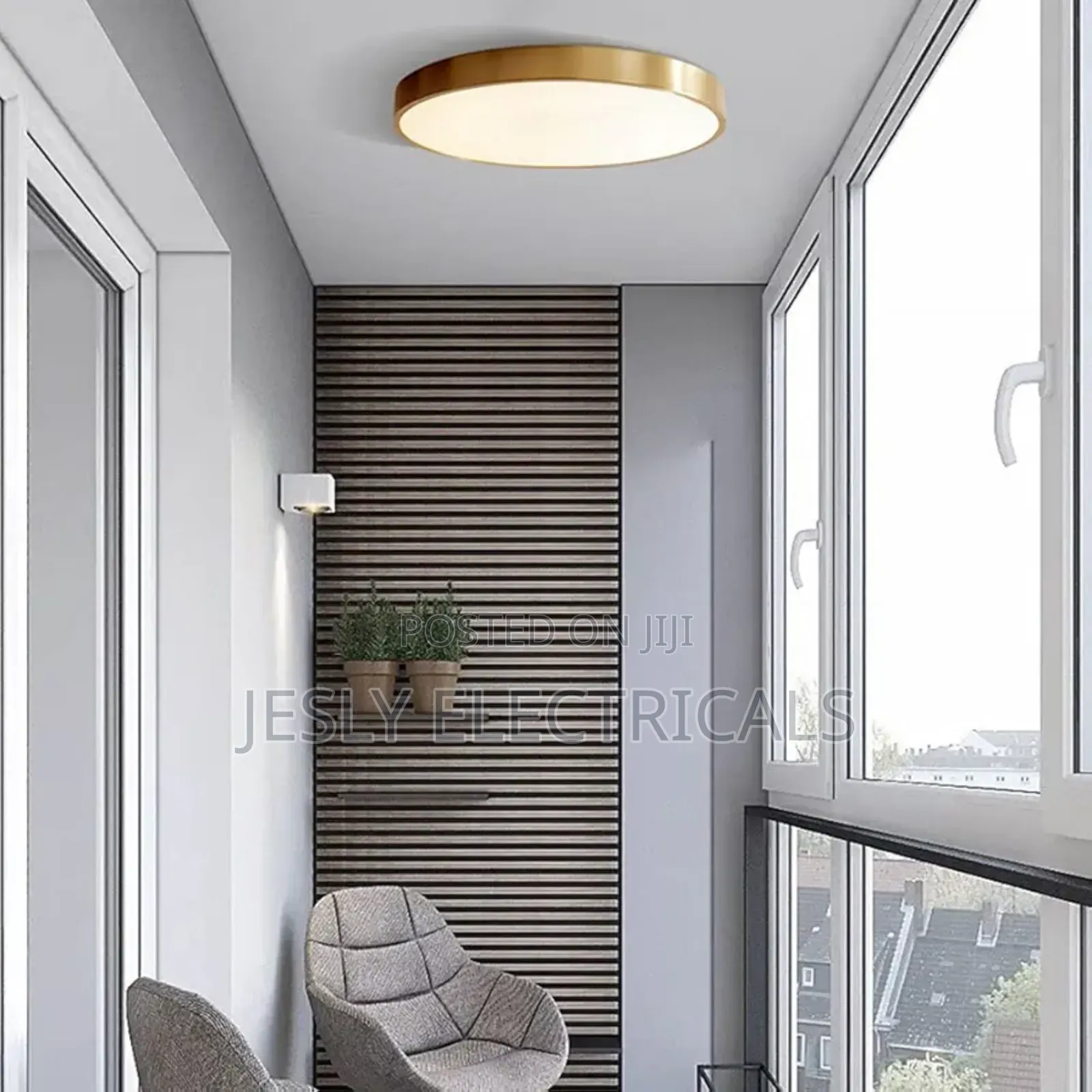 Minimalist All Copper Panel Led Light