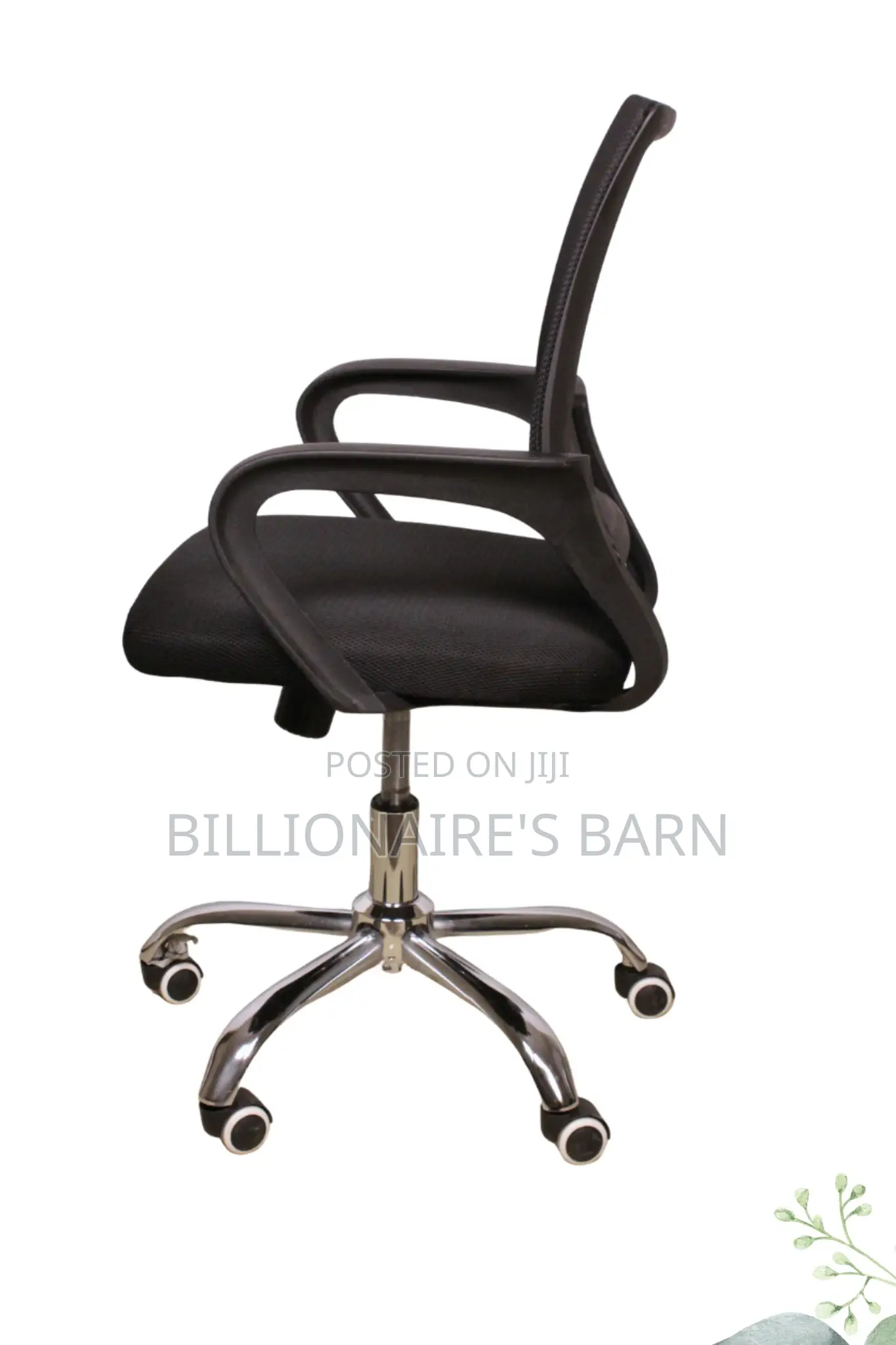 Office Chair; Adjustable Low Back Mesh Chair With Armrest