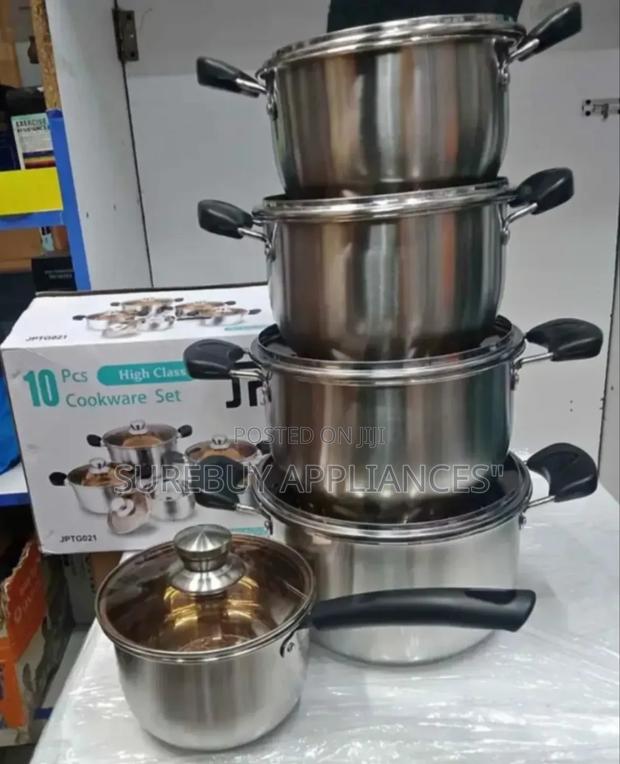 Jp Heavy Duty 10pcs Stainless Cookware Set - main view