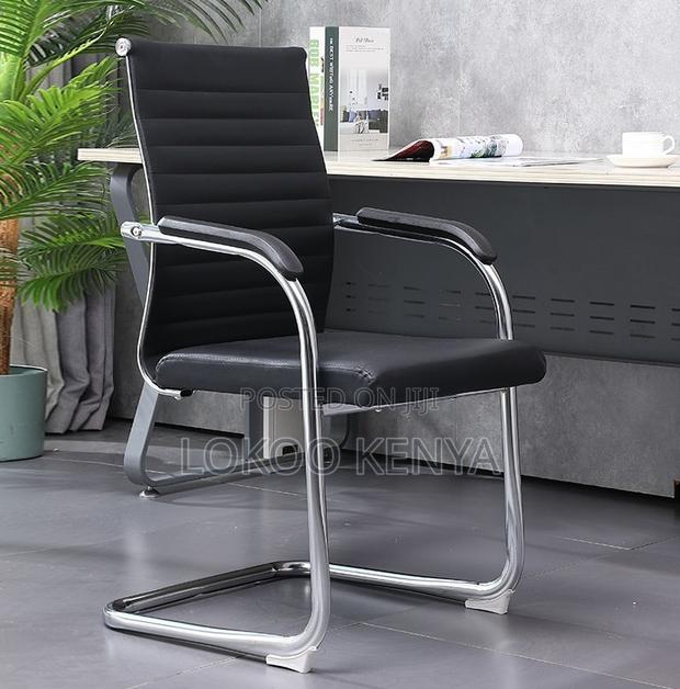 Office Chair : Lack Office Chair With Heavy-Duty Chrome Legs