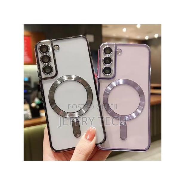 Pavoxy Samsung Galaxy A16 Transparent Magsafe Plated Case
