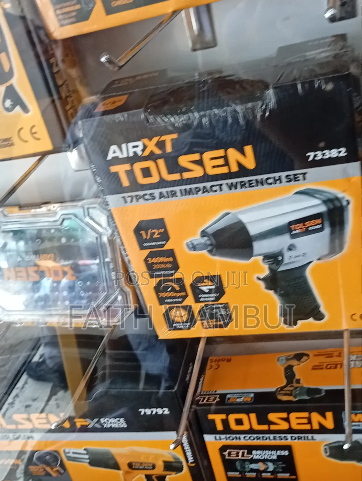 New Arrival 17 Piece Tolsen Air Impact Wrench Set/Wrench Set