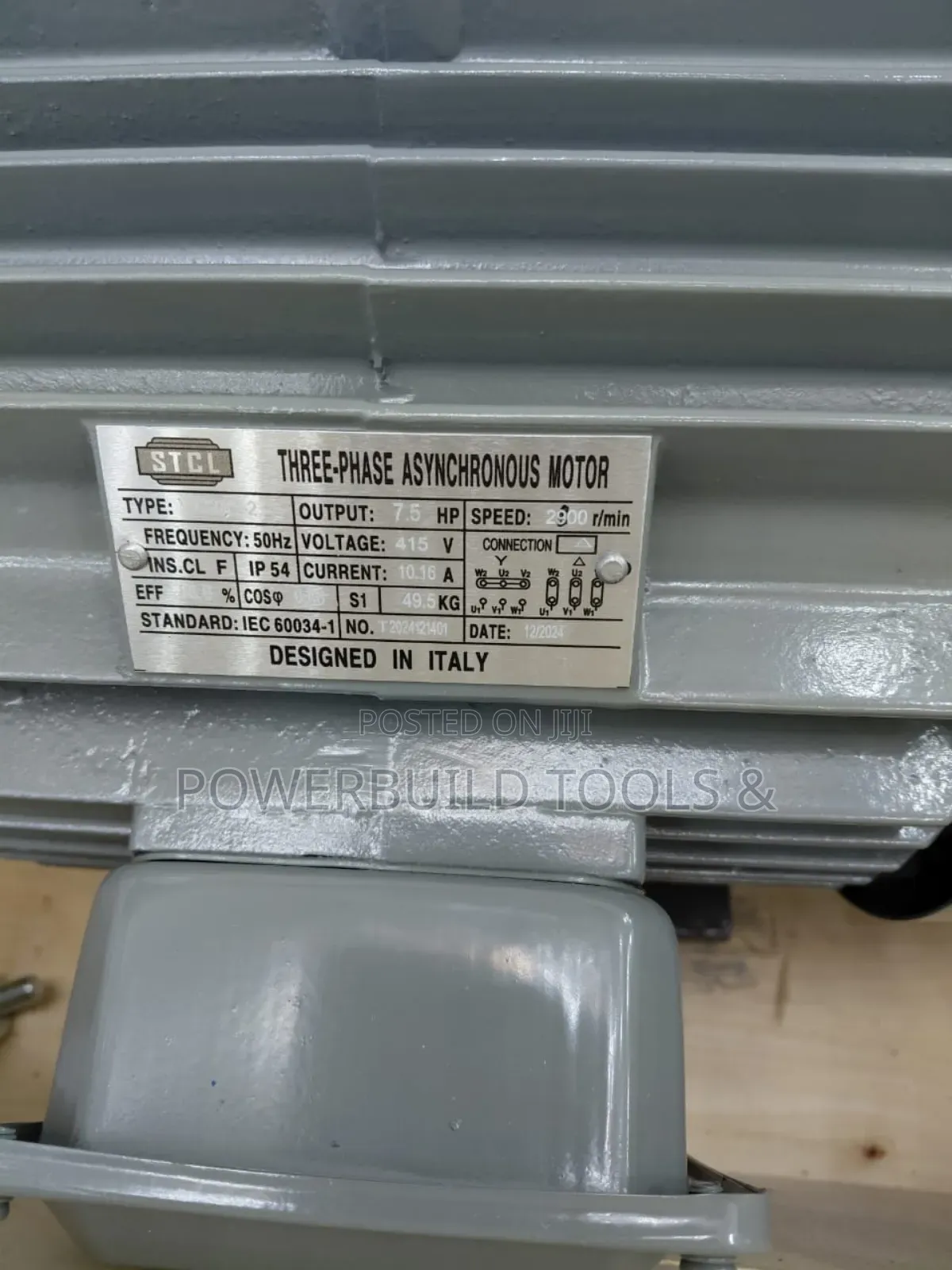 Three Phase High Speed 7.5hp Electric Motor Stcl Italy With Copper