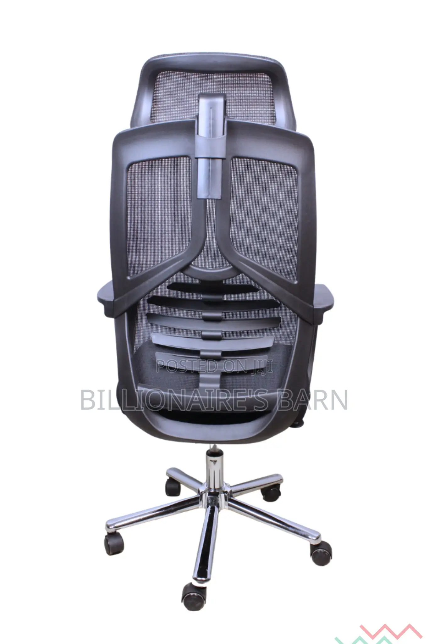 Office; Ventilated Office Seat With Headrest, Lumbar Support