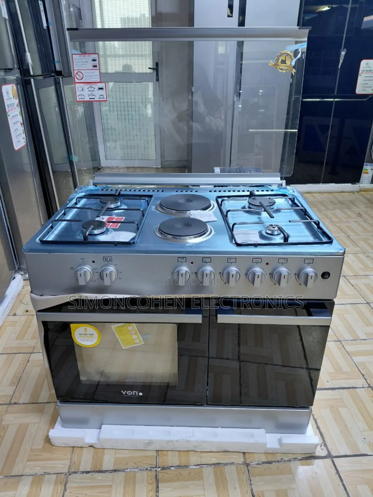 Von 60 By 90 4g+2e Cooker Vcf964241nfs