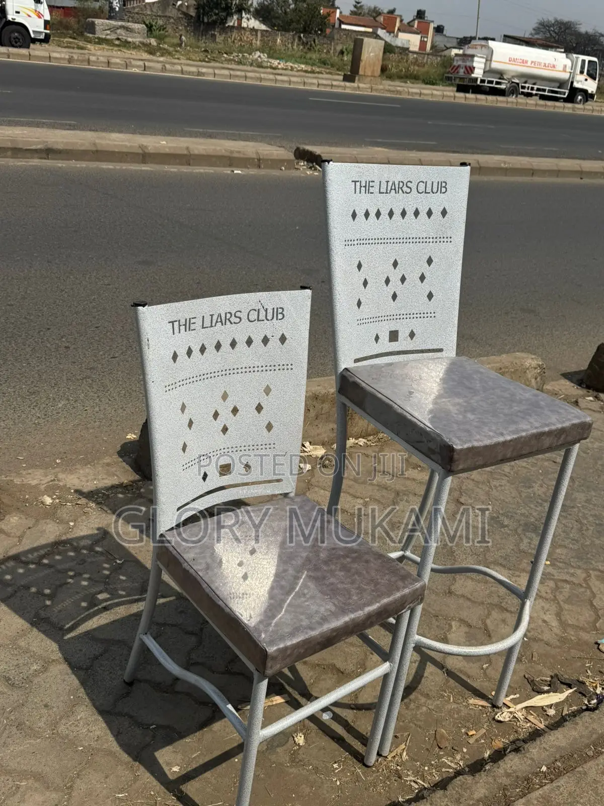 Restaurant And Bar Chairs White Coated
