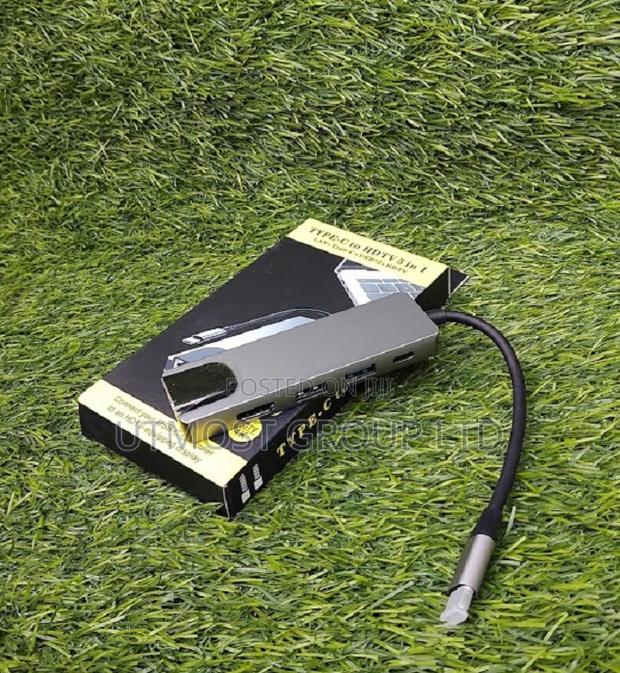 Type C Hub, 5 in 1 Usb C Hdmi Adapter With Ethernet Port - main view