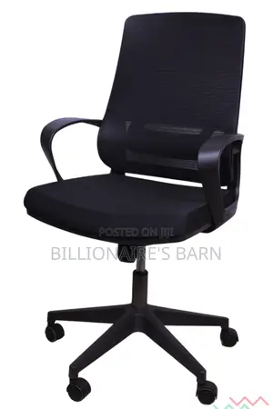 Office Mesh Chair With Minimalist, Sleek Design Black