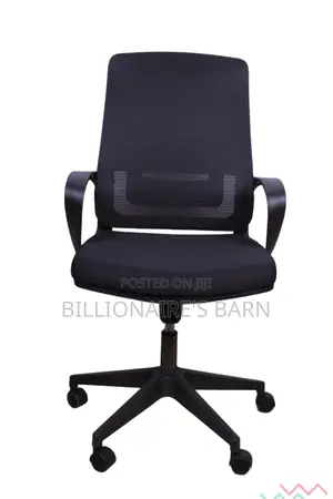 Office Mesh Chair With Minimalist, Sleek Design Black