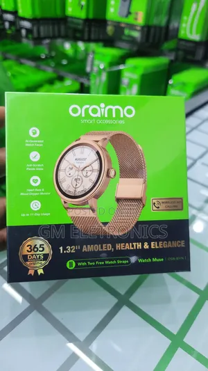 Oraimo Osw-831n Watch Muse 1.32” Amoled Ip68 Smart Watch.