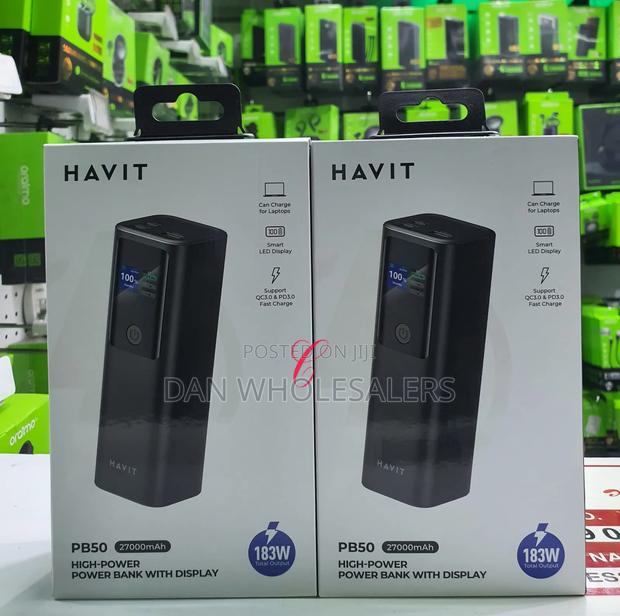 Havit Pb50 *183w* 27000mah *Laptop Charging* Power Bank