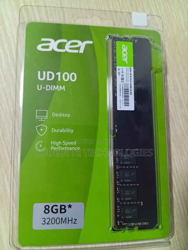 Acer Ud100 Ddr4 Desktop Ram 8gb 3200 - main view