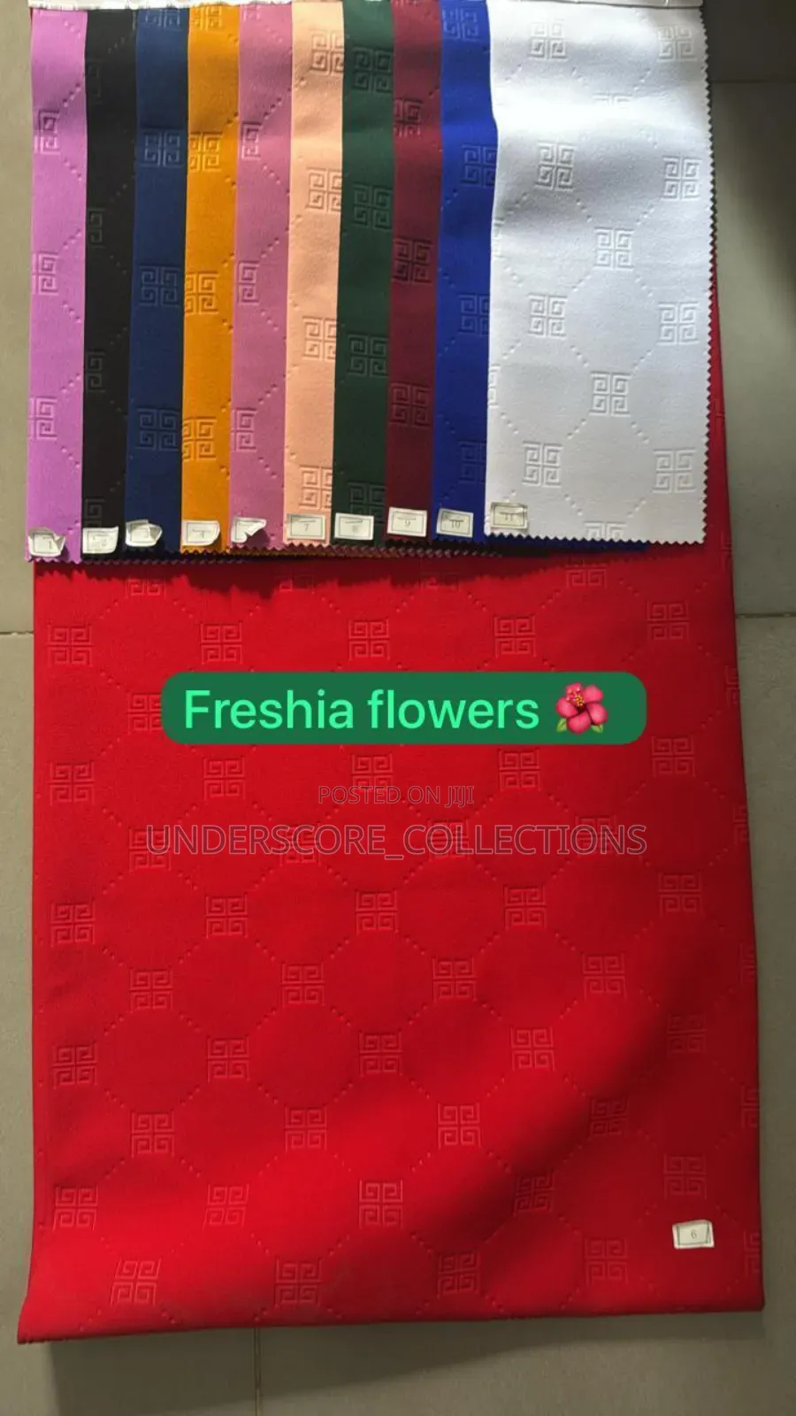 Freshia Flower Sponch Double Sided Fabric
