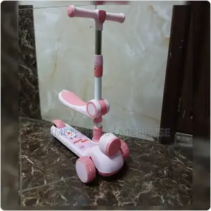 Scooter With Adjustable Heights-Pink