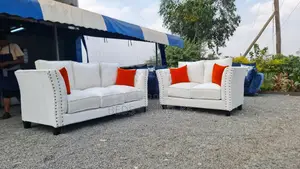 Royale White 5 Seater Comfy Sofa 3,2