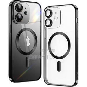 Bypovk iPhone 11 Black Plated Clear Magsafe Case - thumbnail 2