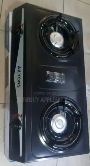 Ailyons Stainless-Steel Tabletop 2 Burner Gas Cookers