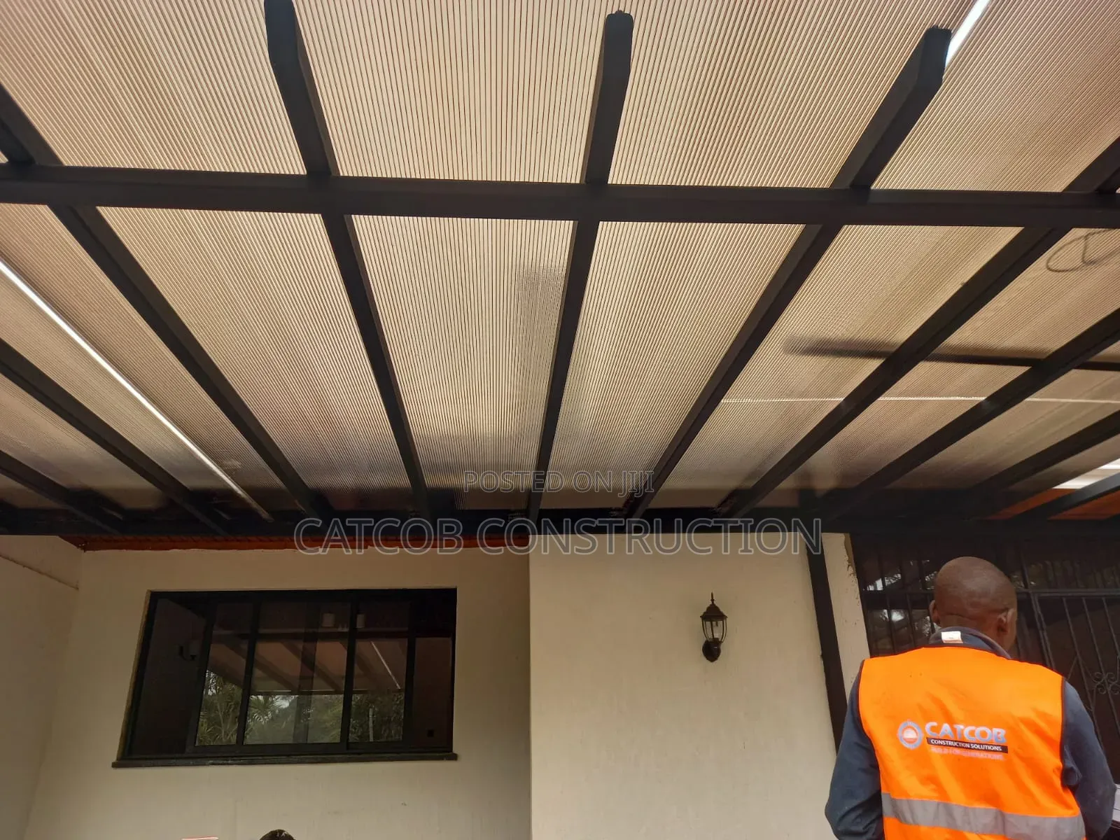 Outdoor Roof Installation- Polycarbonate Sheets
