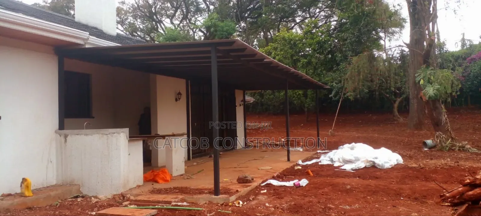 Outdoor Roof Installation- Polycarbonate Sheets