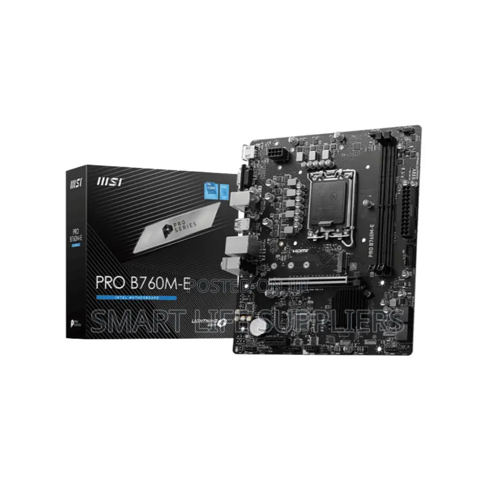 Msi Pro B760m-E Ddr5 Motherboard Lga 1700 12/13/14th Gen Cpu
