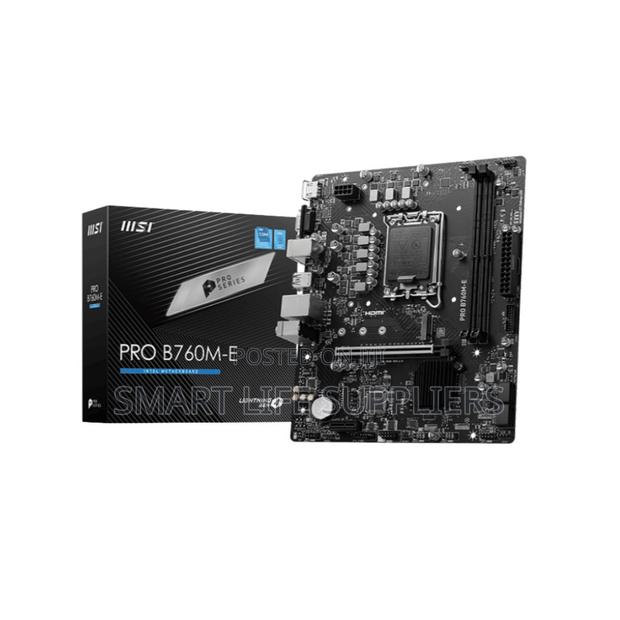 Msi Pro B760m-E Ddr5 Motherboard Lga 1700 12/13/14th Gen Cpu