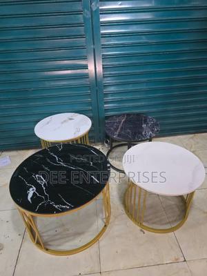 Single Piece Assembled Marble Table - thumbnail 2