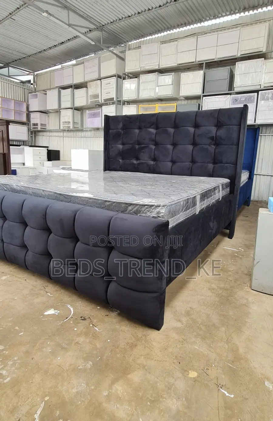 Modern Tufted Chester Bed 6 by 6 Ft