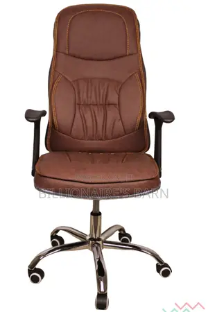 Executive Office Ergonomic Leather Seat With Padded Armrest