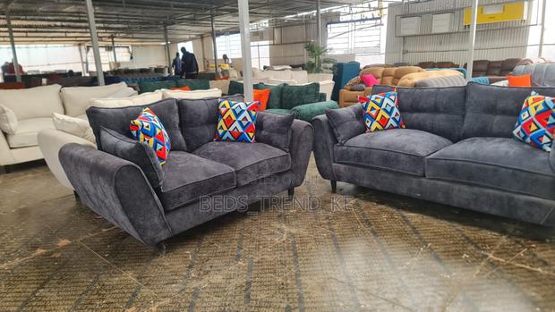 Blackish 5 Seater Butterfly (Mayai ) Sofa Set 3,2