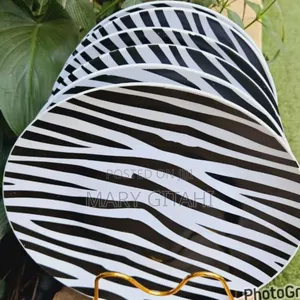 Beautiful Zebra Ceramic Plates,Per Set of 6 PCS at 