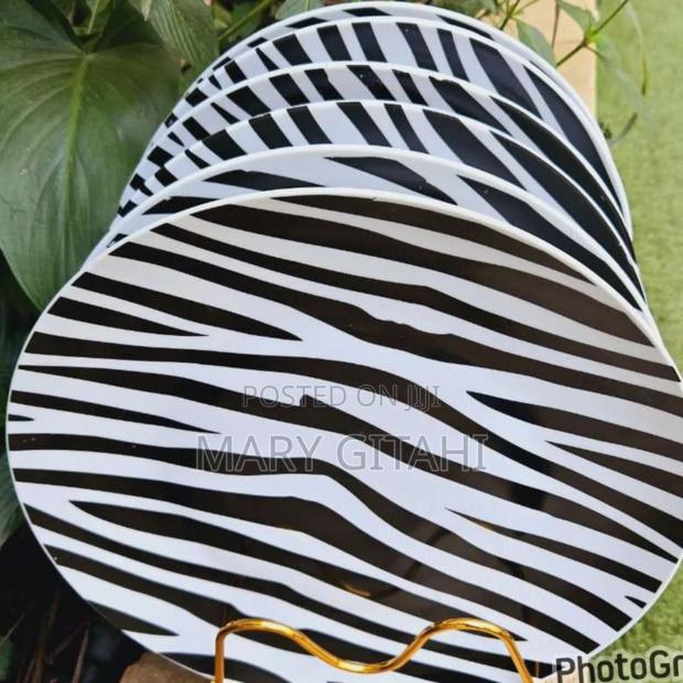 Beautiful Zebra Ceramic Plates,Per Set of 6 PCS at 
