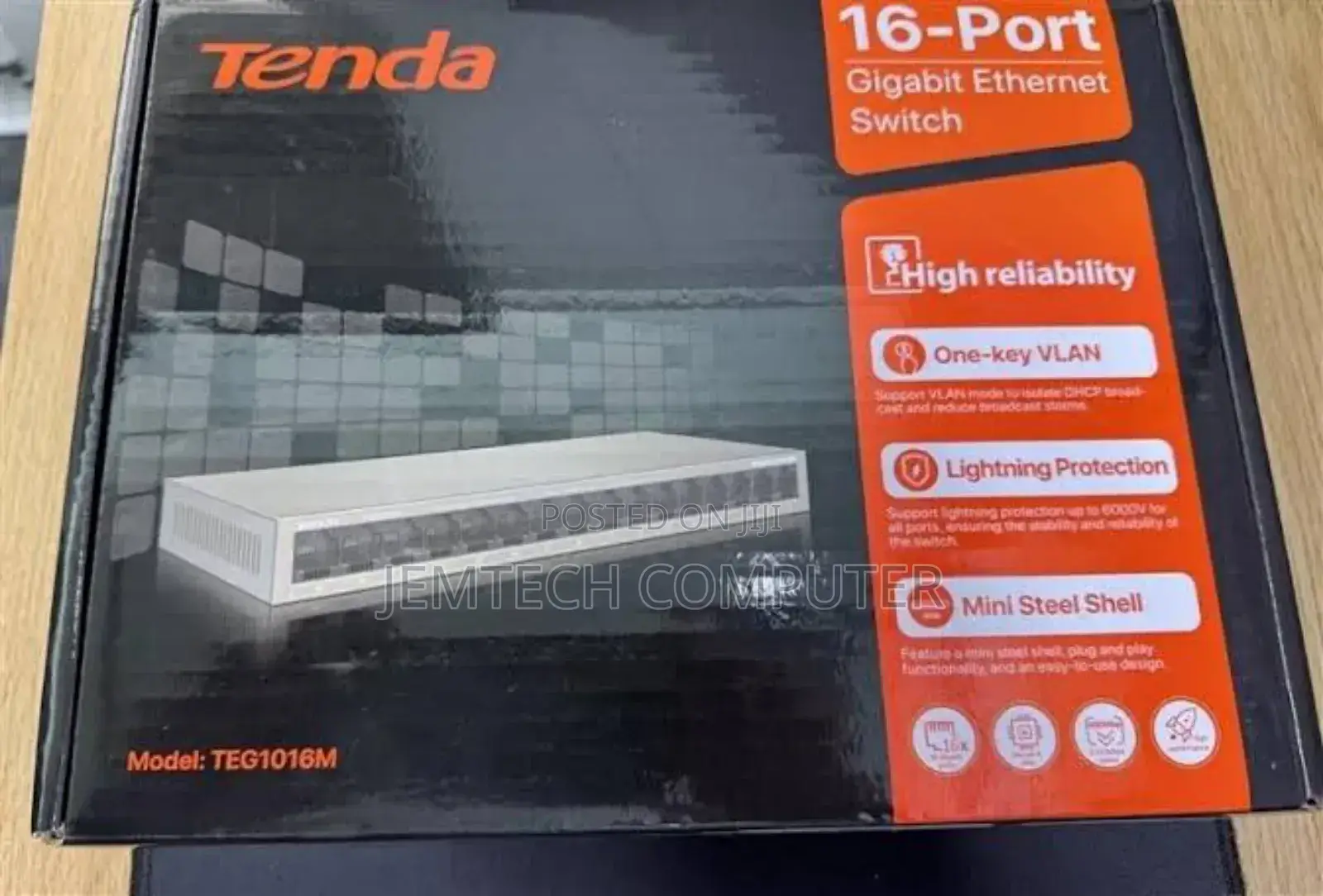Tenda Teg1016m 16 Ports Gigabit Ethernet Network Switch