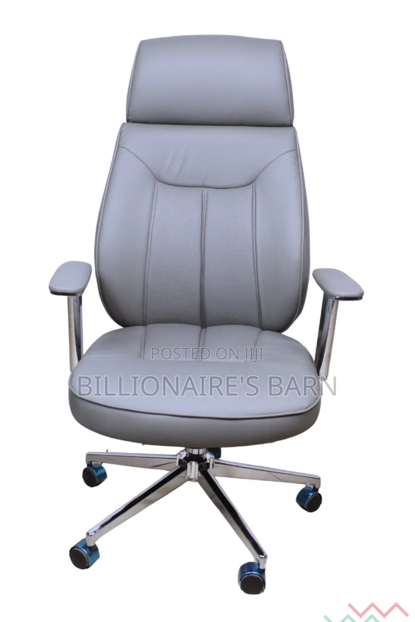 Office Chair ; Leather Chair With Adjustable Armrest