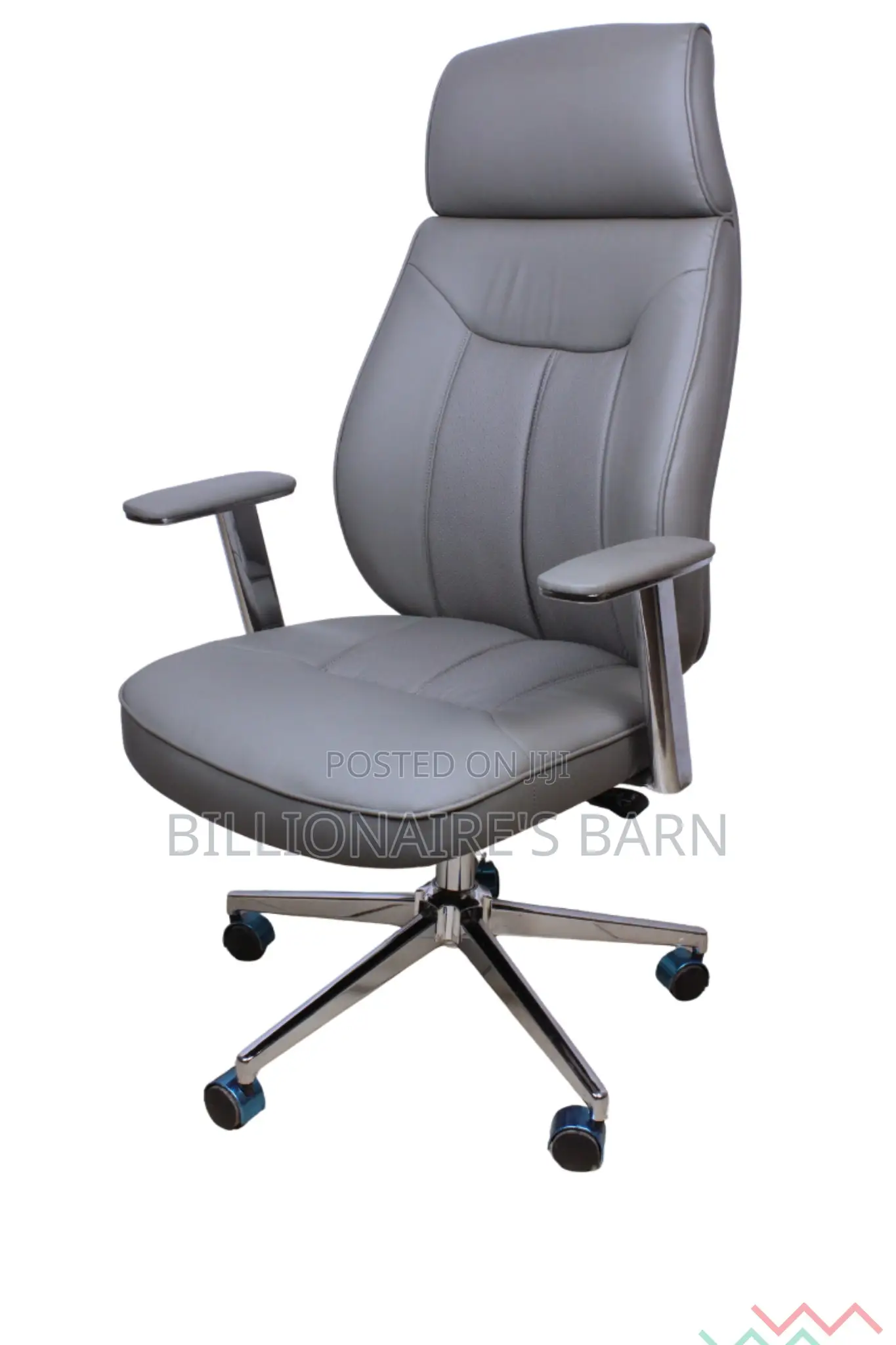 Office Chair ; Leather Chair With Adjustable Armrest