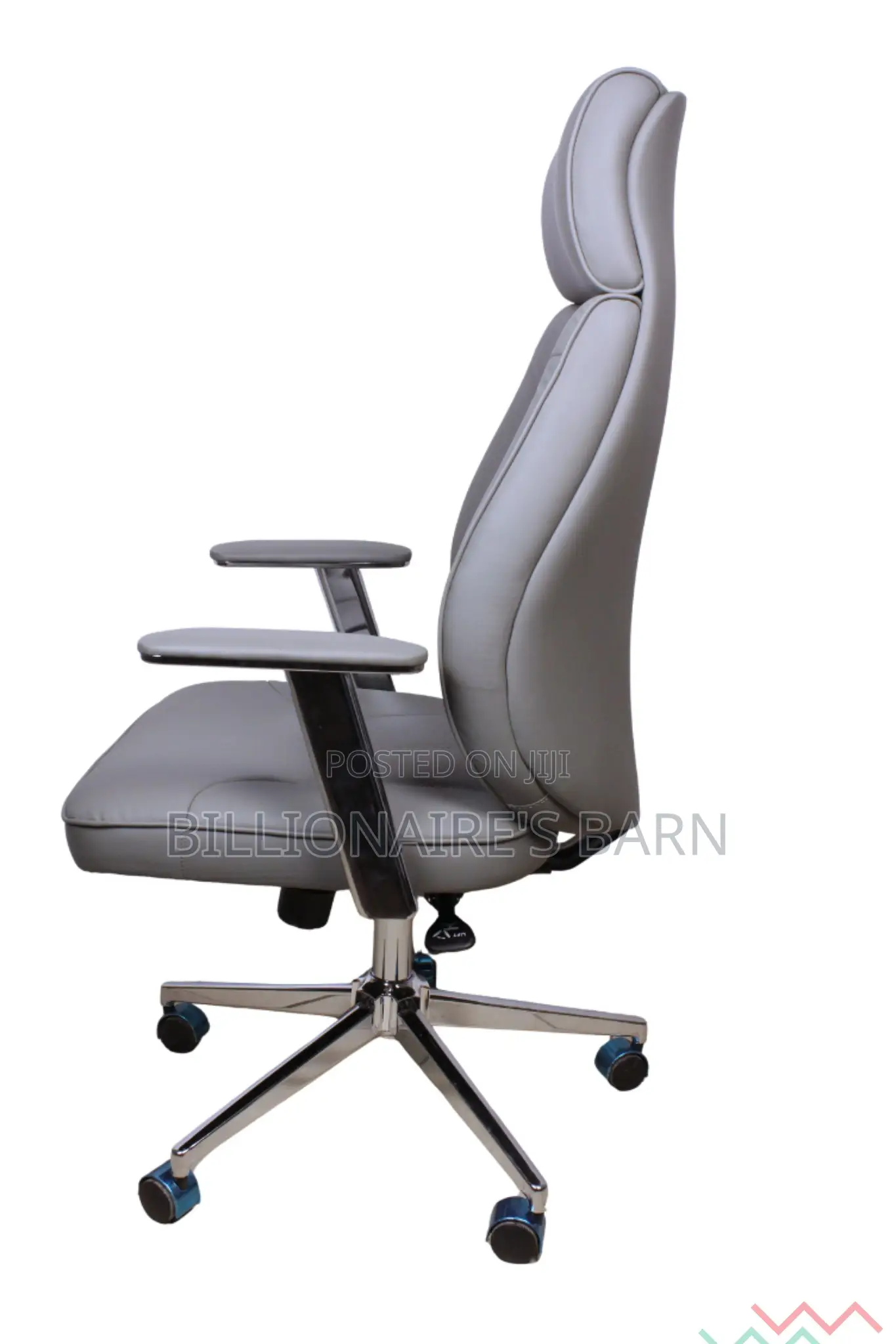 Office Chair ; Leather Chair With Adjustable Armrest