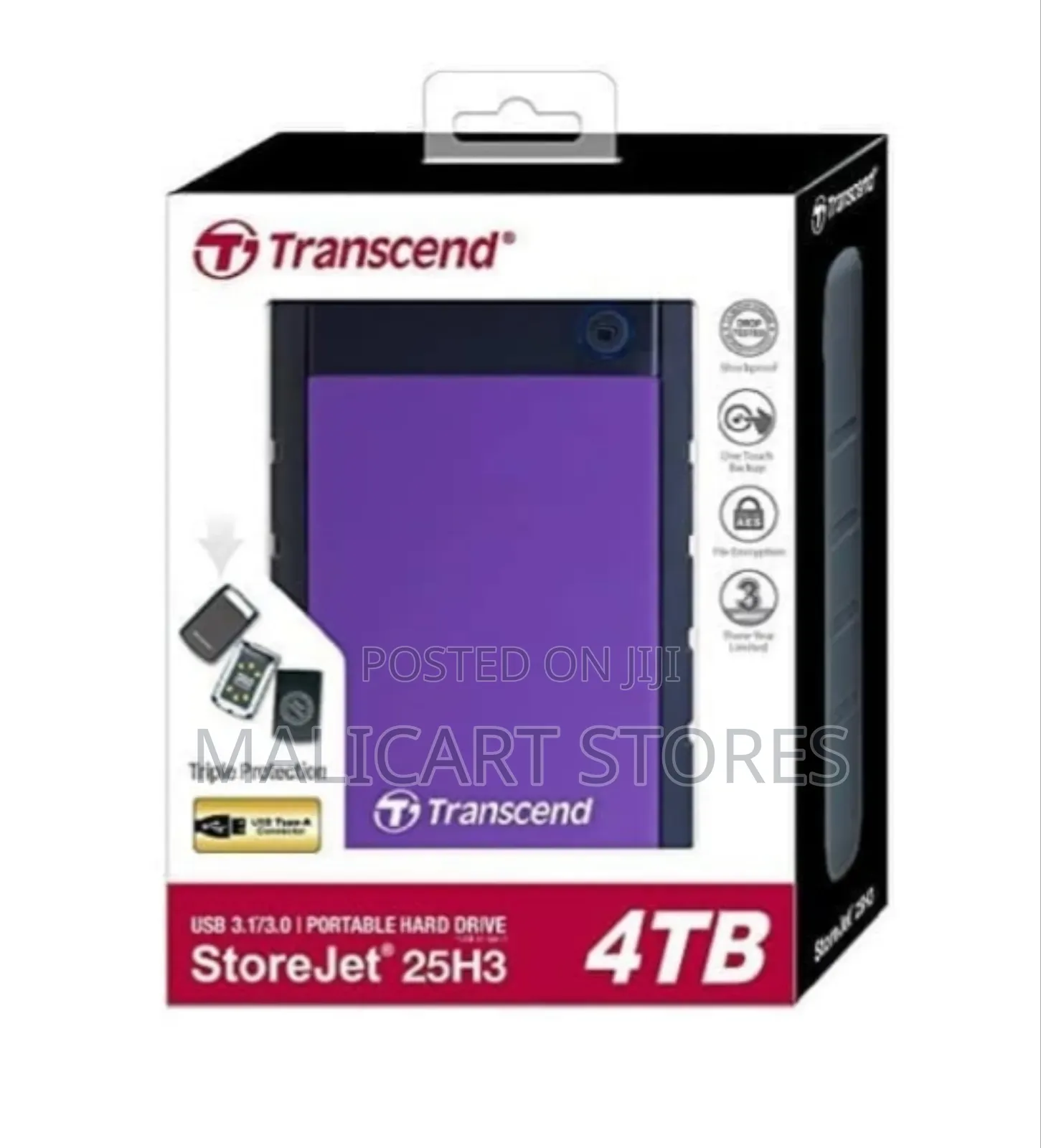 Transcend External HDD 4tb – Purple