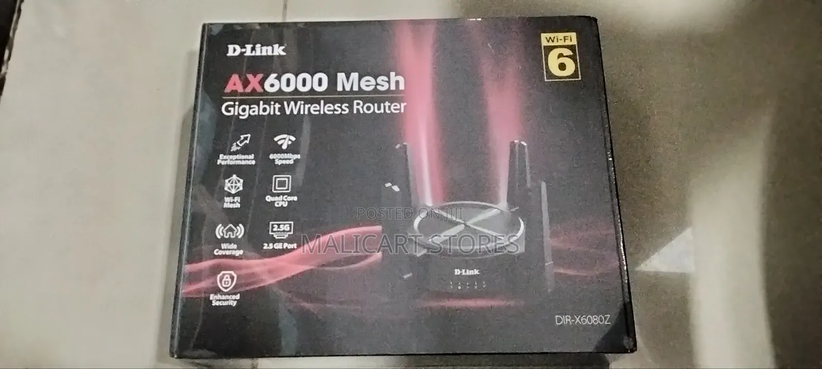 D-Link Ax6000 Multi Gigabit Wi-Fi 6 Router – Dir-X6080z