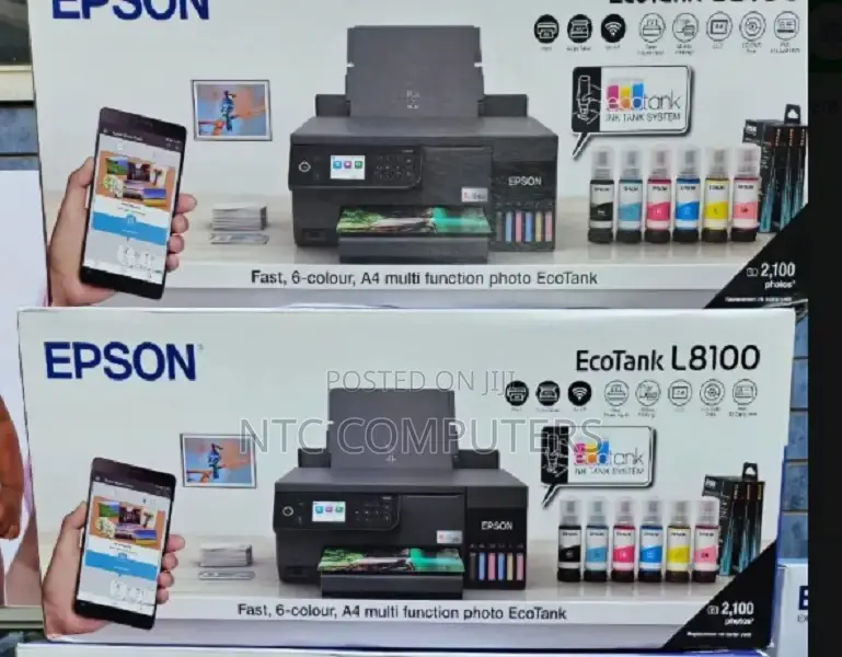 Epson Photo Printer L8100>All-in-One Functions: Print, Scan