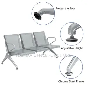 3-Link Non-Padded Waiting Bench